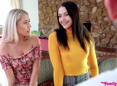 Ави Лав и Пейсли Беннетт с энтузиазмом на ночь на вечеринке