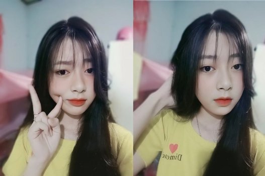 У Huyen Anh есть полный круглый и изогнутые ягодицы